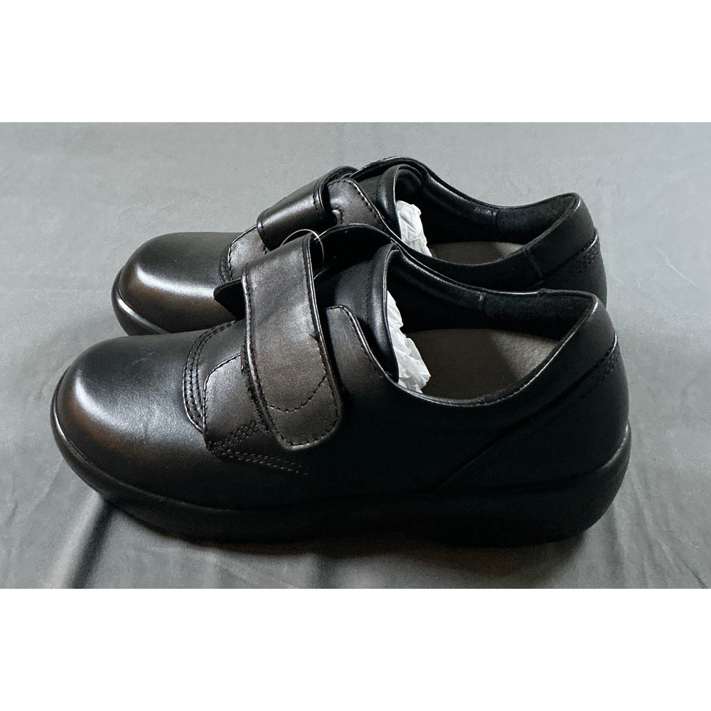 Apex B3000W Womens Black Leather Ambulator Shoes Hook Loop Strap Size 7.5 MED - Picture 4 of 10